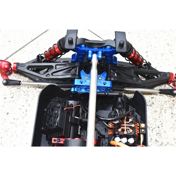 STAINLESS STEEL ADJUSTABLE FRONT STEERING & REAR UPPER ARM TIE ROD (NO BALL ENDS) FOR ARRMA 1/5 KRATON OUTCAST 8S