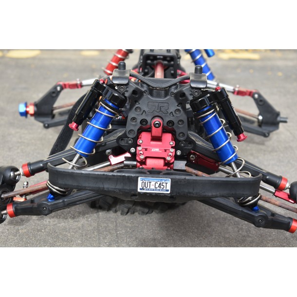 ALUMINUM 6061-T6 FRONT L-SHAPE PIGGY BACK (BUILT-IN PISTON SPRING) ADJUSTABLE SPRING DAMPERS 177MM FOR ARRMA 1/5 KRATON 8S
