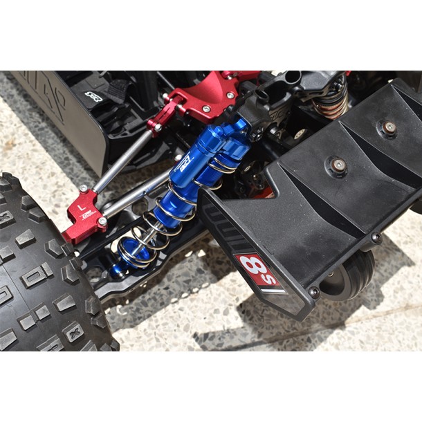 ALUMINUM REAR L-SHAPE PIGGY BACK SPRING DAMPERS 187MM FOR ARRMA 1/5 KRATON OUTCAST 8S