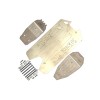 STAINLESS STEEL MAIN CHASSIS WITH BUMPER (HOLLOW VERSION) FOR ARRMA 1/10 SENTON 4X4 V3 3S BLX