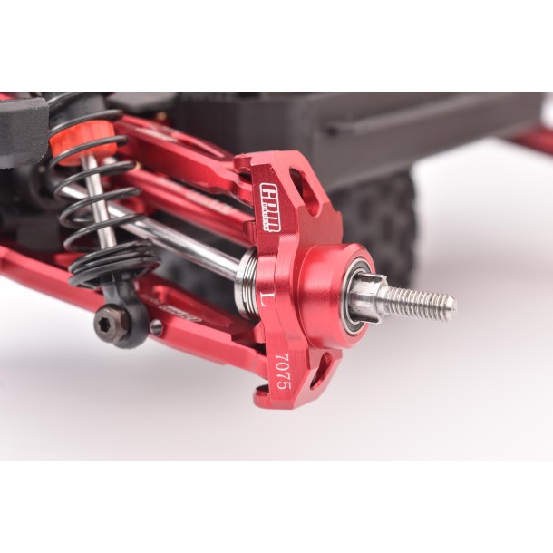 ALUMINUM 7075 FRONT STEERING BLOCK（LARGER INNER BEARINGS）FOR ARRMA 1/18 GRANITE GROM / 1/14 TYPHON GROM
