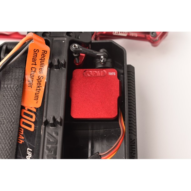 ALUMINUM 7075 SERVO MOUNT/RADIO DECK FOR STANDALONE ESC/RECEIVER FOR ARRMA 1/18 GRANITE GROM / 1/14 TYPHON GROM / 1/16 MOJAVE GROM / LOSI 1/12 NASCAR