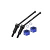 4140 MEDIUM CARBON STEEL FRONT / REAR CVD DRIVE SHAFTS WITH ALUMINUM 7075 WHEEL HEX FOR ARRMA 1/18 GRANITE GROM / 1/14 TYPHON GROM
