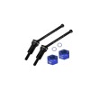 4140 MEDIUM CARBON STEEL FRONT CVD DRIVE SHAFTS (42MM) WITH 7075 ALLOY WHEEL HEX FOR ARRMA 1/16 MOJAVE GROM 