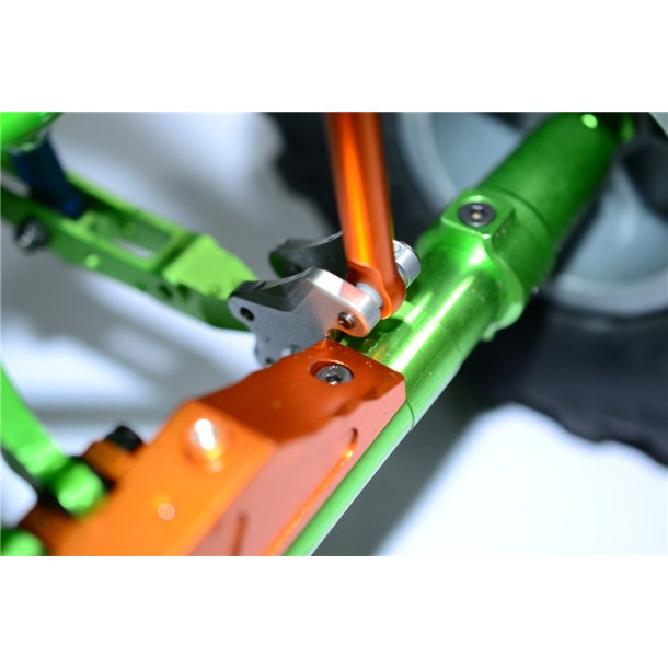 ALUMINIUM FRONT/REAR GEAR BOX COMPONENTS (FOR YETI, SMT10 MONSTER JAM AX90055)--MJ008