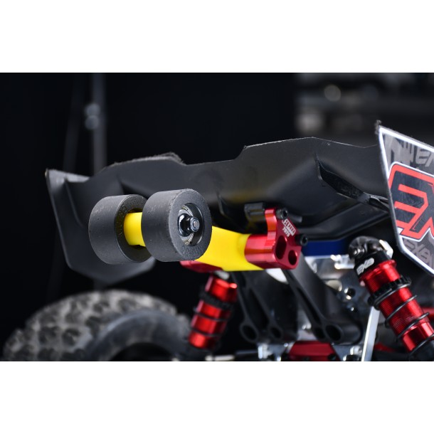 SPECIAL MATERIAL REAR WING MOUNT WITH WHEELIE SET FOR ARRMA 1/8 KRATON 6S EXB V6 / NOTORIOUS V6