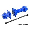 ALUMINUM 7075-T6  FRONT & REAR WHEEL HUB HEX (LARGER INNER BEARINGS) FOR LOSI 1/4 PROMOTO MX SM MOTORCYCLE