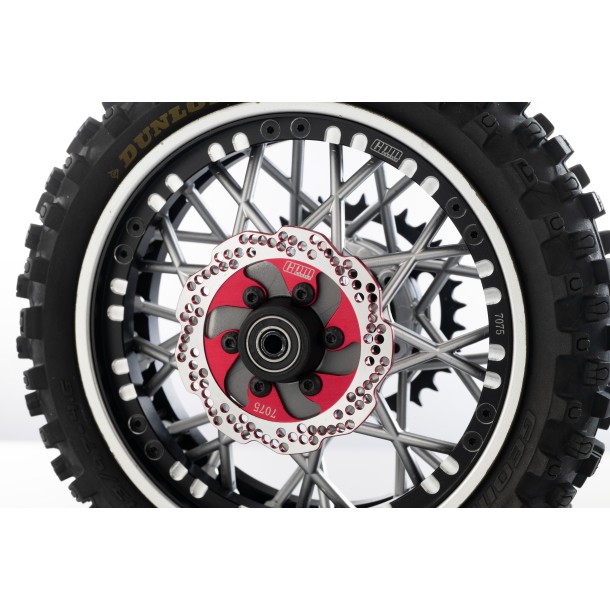 ALUMINUM 7075 FRONT WHEEL REINFORCEMENT RINGS SET FOR LOSI 1/4 PROMOTO MX MOTORCYCLE