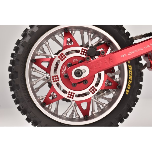 ALUMINUM 7075 REAR WHEEL PATTERN BUCKLE FOR LOSI 1/4 PROMOTO MX MOTORCYCLE