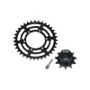 MEDIUM CARBON STEEL HUB CHAIN SPROCKET SET (35T/11T) FOR LOSI 1/4 PROMOTO MX SM MOTORCYCLE