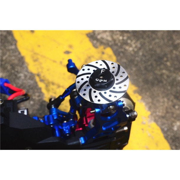 ALUMINUM FRONT BRAKE DISK WITH SILVER LINING