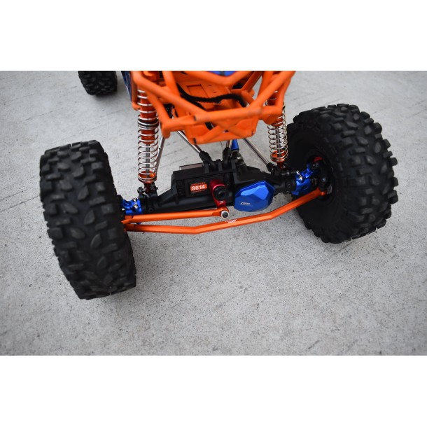 ALUMINUM FRONT STEERING TIE RODS+ALUMINUM 7075 25T SERVO HORN W. BUILT-IN SPRING (2 POSITIONING HOLES) FOR AXIAL 1/10 RBX10