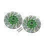 ALUMINUM +2MM HEX WITH BRAKE DISK WITH SILVER LINING--RUS4010DX+2 ALUMINUM +2MM HEX WITH BRAKE DISK WITH SILVER LINING--RUS4010DX+2