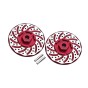 ALUMINUM +2MM HEX WITH BRAKE DISK WITH SILVER LINING--RUS4010DX+2 ALUMINUM +2MM HEX WITH BRAKE DISK WITH SILVER LINING--RUS4010DX+2
