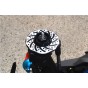 ALUMINUM +2MM HEX WITH BRAKE DISK WITH SILVER LINING--RUS4010DX+2