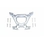ALUMINUM REAR SHOCK TOWER--RUS4030 ALUMINUM REAR SHOCK TOWER--RUS4030