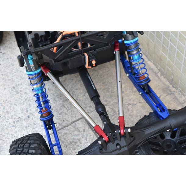 STAINLESS STEEL & 7075 ALLOY ENDS ADJUSTABLE REAR UPPER 4-LINK BAR FOR LOSI 1/6 SUPER BAJA REY 2.0