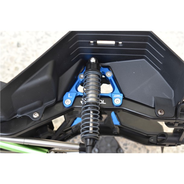 ALUMINUM ADJUSTABLE REAR DAMPER MOUNT FOR AXIAL SCX10 III JEEP WRANGLER