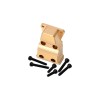 BRASS FRONT/REAR GEARBOX COVER FOR AXIAL 1/24 SCX24