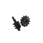 MEDIUM CARBON STEEL OVERDRIVE DIFFERENTIAL WORM GEAR FOR AXIAL 1/24 SCX24