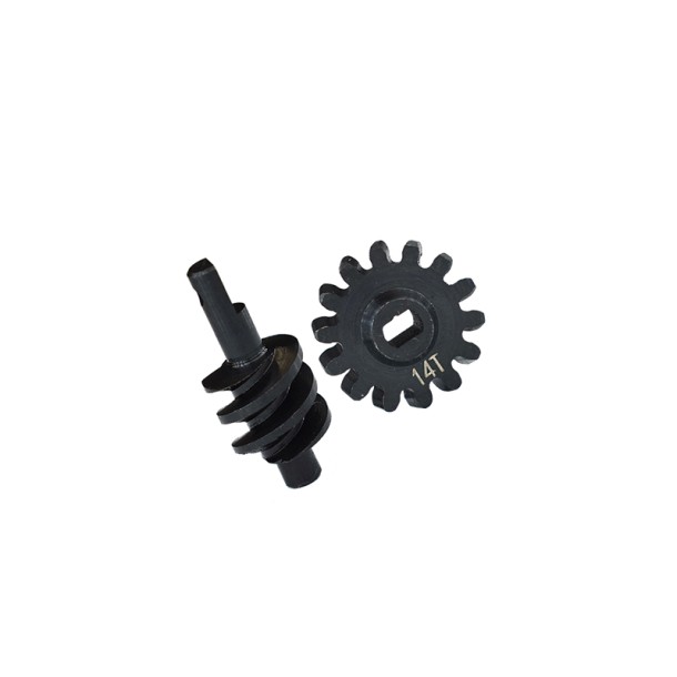 MEDIUM CARBON STEEL OVERDRIVE DIFFERENTIAL WORM GEAR SET 14T FOR AXIAL 1/24 SCX24 / AX24 XC-1