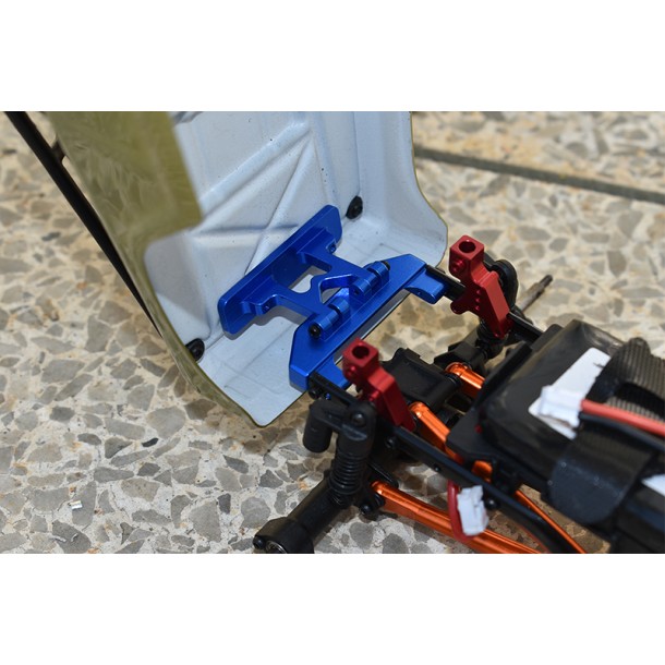 ALUMINIUM REAR BUMPER+REAR BODYSHELL MOUNT FOR AXIAL 1/24 SCX24