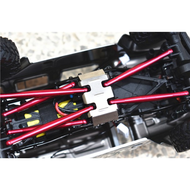 STAINLESS STEEL CENTER GEAR BOX BOTTOM PROTECTOR MOUNT FOR AXIAL 1/24 SCX24