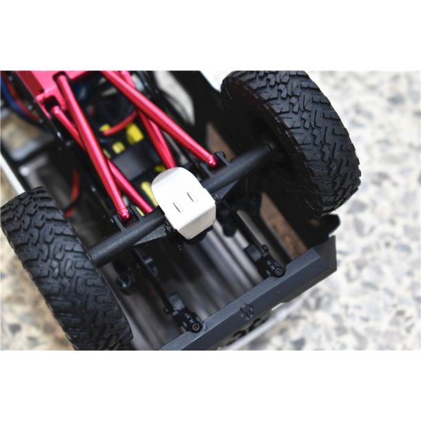 STAINLESS STEEL F&R GEAR BOX BOTTOM PROTECTOR MOUNT FOR AXIAL 1/24 SCX24