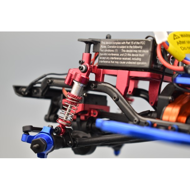 ALUMINUM FRONT/REAR L-SHAPE PIGGY BACK DAMPER 35MM FOR AXIAL 1/24 4WD SCX24 JEEP WRANGLER