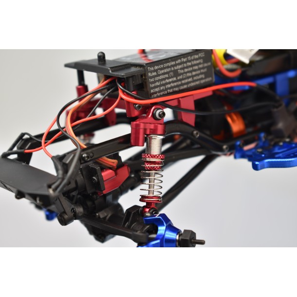 ALUMINUM FRONT/REAR L-SHAPE PIGGY BACK DAMPER 35MM FOR AXIAL 1/24 4WD SCX24 JEEP WRANGLER