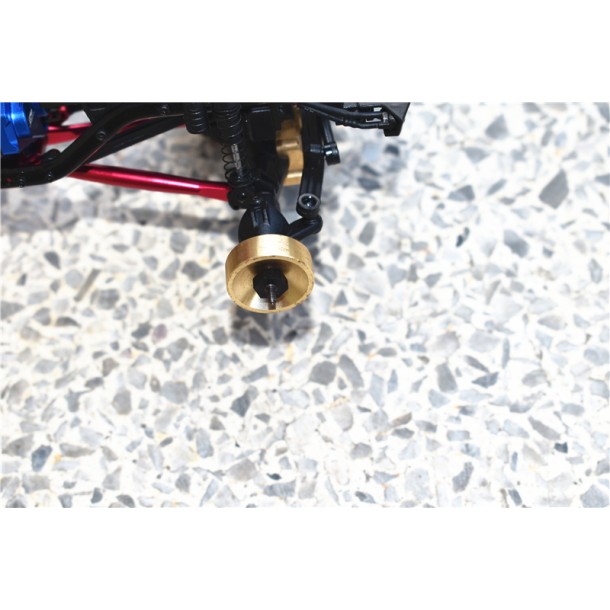 HARDEN STEEL #45 FRONT CVD JOINT+REAR DRIVE SHAFT + BRASS PENDULUM WHEEL KNUCKLE AXLE WEIGHT FOR AXIAL 1/24 SCX24