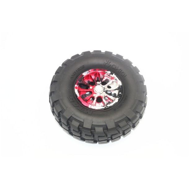 ALUMINUM FRONT / REAR 5 LUG RIM (SPLATTER PAINT VERSION) --SCX2U8895WX