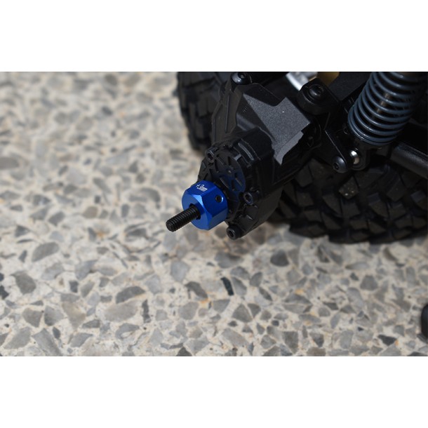 ALUMINUM WHEEL HEX ADAPTERS +3MM FOR AXIAL SCX10 III JEEP WRANGLER / CAPRA 1.9 UNLIMITED