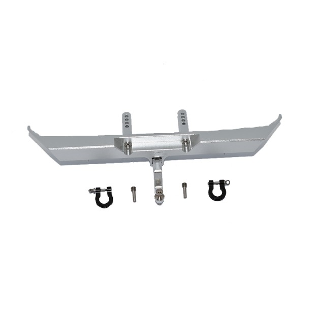 ALUMINIUM REAR BUMPER +D-RINGS+TOW HOOK FOR AXIAL SCX10 III Jeep Wrangler