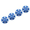 ALUMINUM SILVER INLAY DESIGN WHEEL LOCK FOR AXIAL 1/6 SCX6