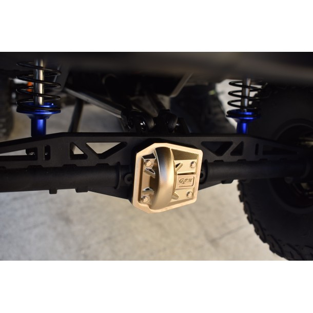 BRASS FRONT/REAR GEARBOX COVER FOR AXIAL 1/6 SCX6 