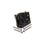 BRASS FRONT/REAR GEARBOX COVER (GOLD INLAY VERSION) FOR AXIAL 1/6 SCX6