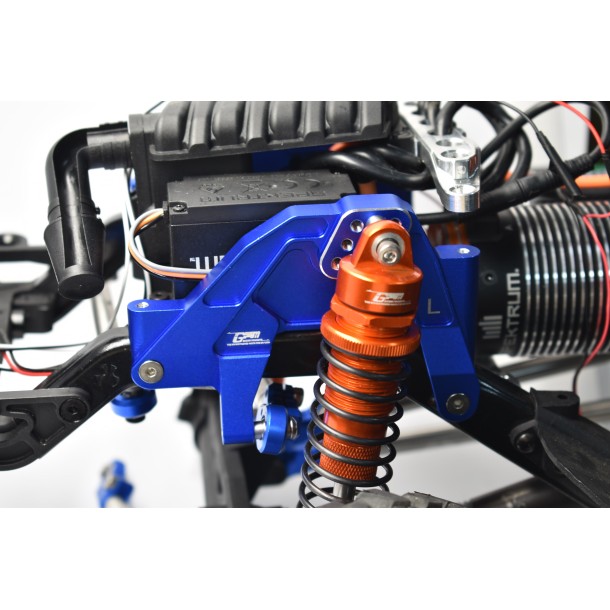 ALUMINUM FRONT ADJUSTABLE DAMPER MOUNT FOR AXIAL 1/6 SCX6