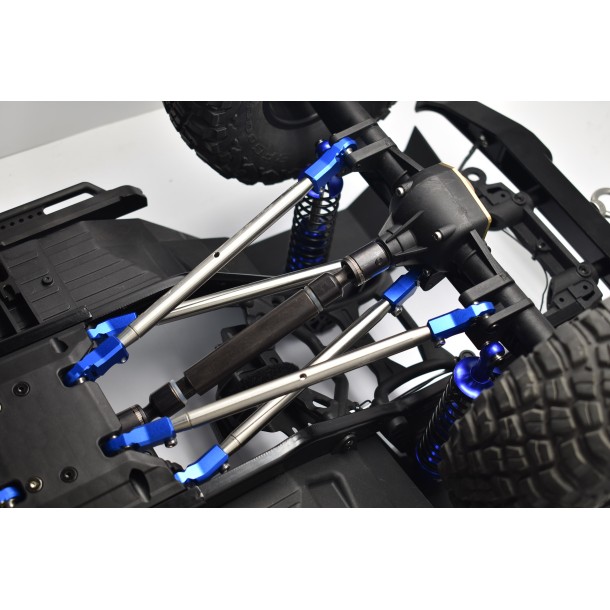 7075 ALLOY CLOCKWISE AND ANTICLOCKWISE COMPLETED BALL ENDS FOR ORIGINAL FULL SET LINK BAR FOR AXIAL 1/6 SCX6