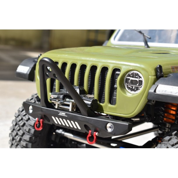 ALUMINIUM FRONT BUMPER WITH D-RINGS (SPIKED DESIGN) FOR AXIAL 1/6 SCX6