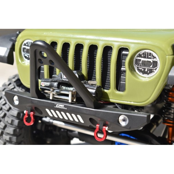 ALUMINIUM FRONT BUMPER WITH D-RINGS (SPIKED DESIGN) FOR AXIAL 1/6 SCX6