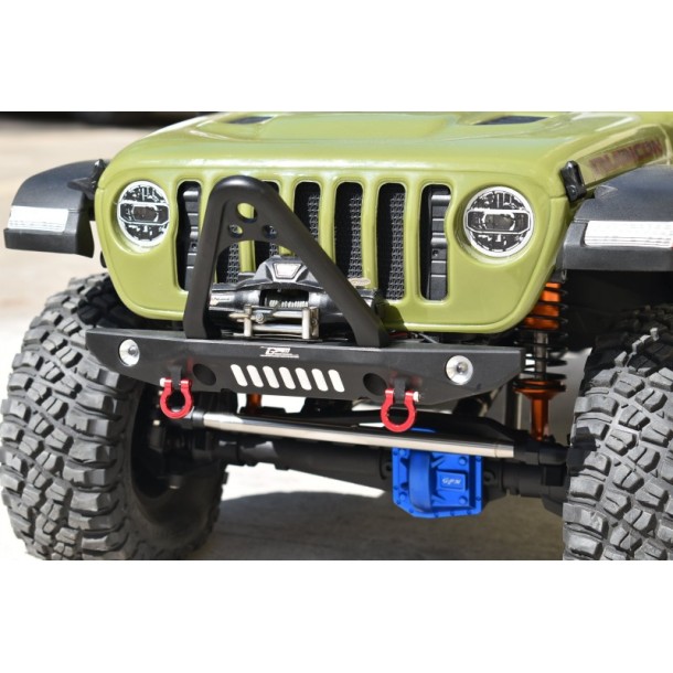 ALUMINIUM FRONT BUMPER WITH D-RINGS (SPIKED DESIGN) FOR AXIAL 1/6 SCX6