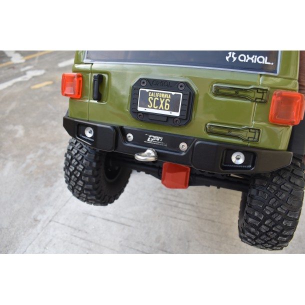 ALUMINUM REAR BUMPER WITH HOOK & 5MM LED LIGHT FOR AXIAL 1/6 SCX6