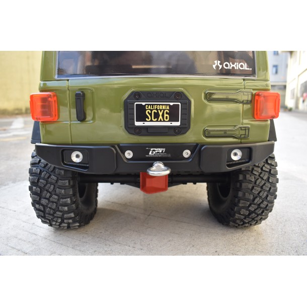 ALUMINUM REAR BUMPER WITH HOOK & 5MM LED LIGHT FOR AXIAL 1/6 SCX6