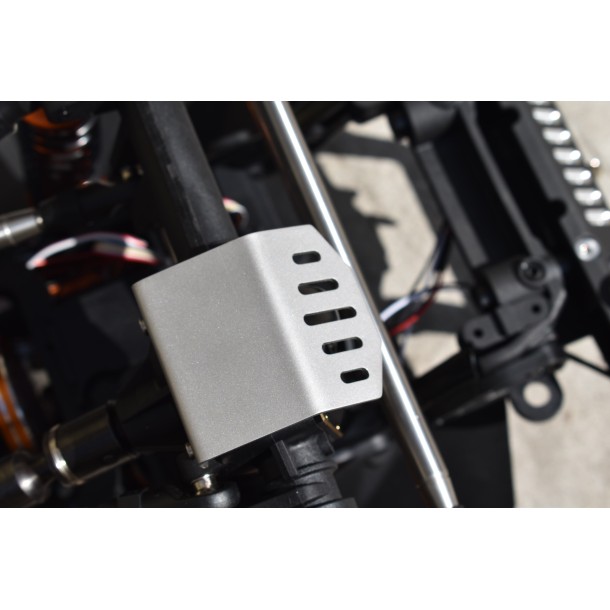 STAINLESS STEEL FRONT & REAR GEARBOX SKID PLATE FOR AXIAL 1/6 SCX6