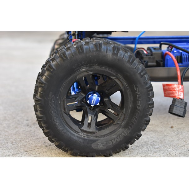 ALUMINUM 7075-T6 WHEEL LOCK FOR TRAXXAS 1/8 SLEDGE / 1/10 E-REVO VXL 2.0 / MAXX 2.0 / 1/5 X-Maxx 6S/8S / 1/6 XRT 8S / 1/6 PRO SCALE 2WD SAND CAR 8S