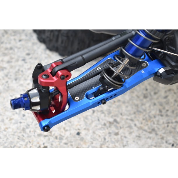 ALUMINIUM 6061-T6 FRONT LOWER ARMS+CARBON FIBRE DUST-PROOF PROTECTION PLATE FOR TRAXXAS 1/8 SLEDGE