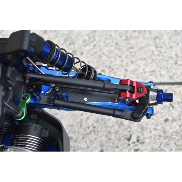ALUMINIUM 6061-T6 FRONT LOWER ARMS+CARBON FIBRE DUST-PROOF PROTECTION PLATE FOR TRAXXAS 1/8 SLEDGE