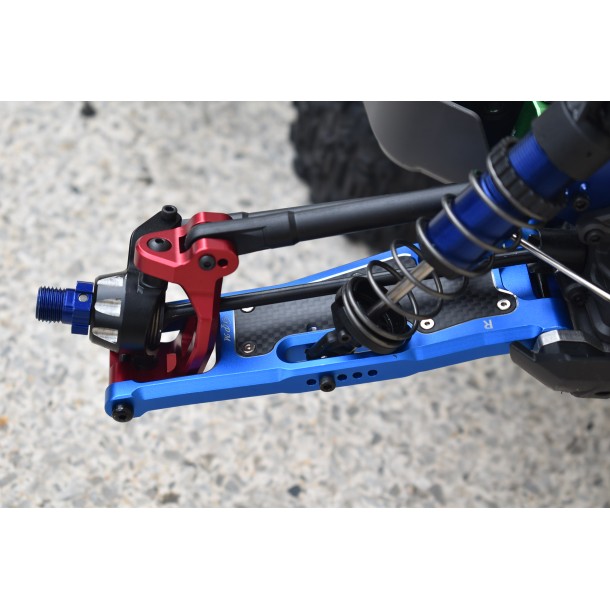 ALUMINIUM 6061-T6 FRONT LOWER ARMS+CARBON FIBRE DUST-PROOF PROTECTION PLATE FOR TRAXXAS 1/8 SLEDGE