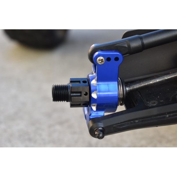 ALUMINUM 7075-T6 HEX ADAPTERS (+6.5MM) AND WHEEL LOCK FOR TRAXXAS 1/8 SLEDGE / 1/10 E-REVO VXL 2.0 / MAXX 2.0